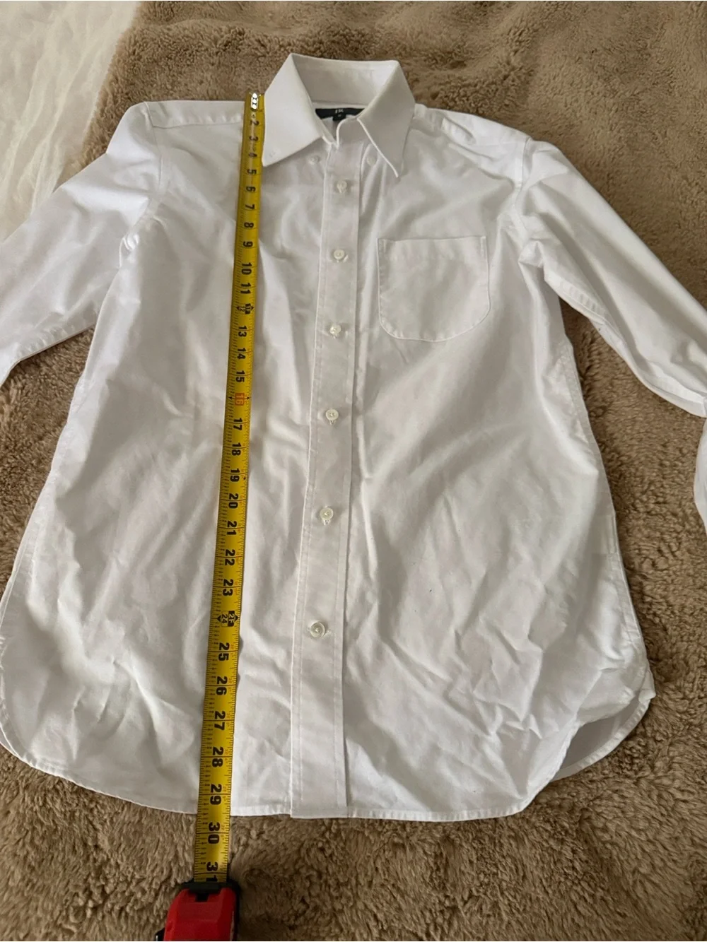 Banana Republic Men's White Button-Down Dress Shirt